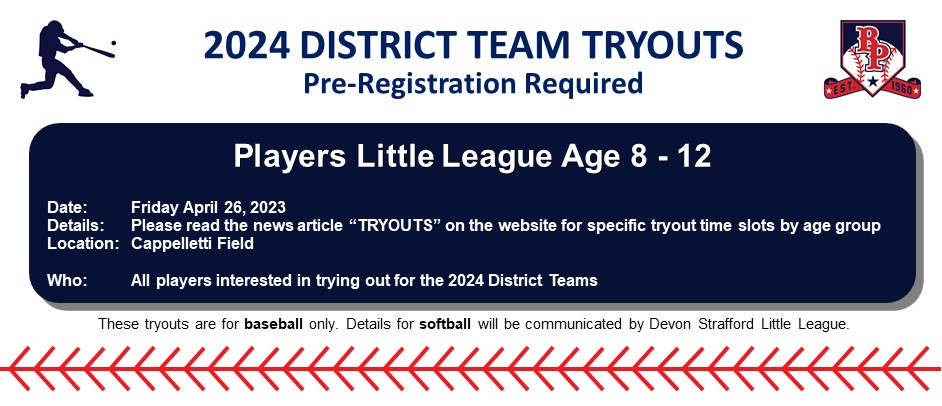 2024 District Team Tryouts