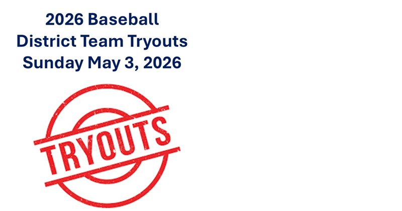2026 Baseball District Tryouts